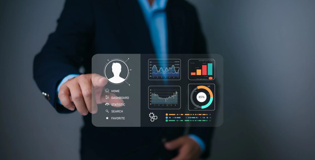professional user profile demographics dashboard